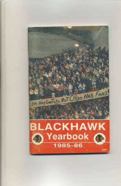 1985-86 Chicago Blackhawks Team Signed Media Guide w/ 62 Sigs. - JSA