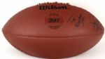 1985-86 Tim Wrightman and Dennis McKinnon Chicago Bears Signed Oversized "The Duke" Football - JSA