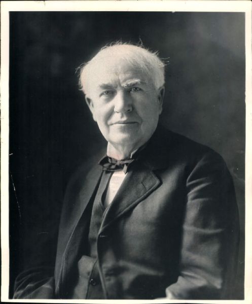 1860-1931 Thomas Edison "The Chicago Sun-Times Archives" Original Photos/Reprints (Chicago Sun-Times Hologram/MEARS Photo LOA) - Lot of 45