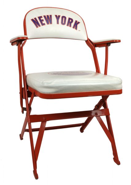 1990s New York Mets Clubhbouse Folding Chair (MEARS LOA)