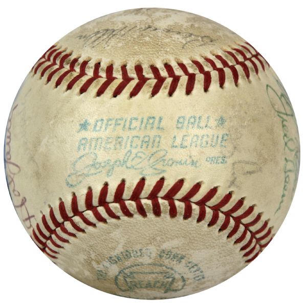 1974-75 Houston Astros Multi-Signed OAL (Feeney) Baseball & Yankees Signed OAL (Cronin) Ball - JSA