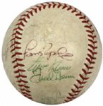1974-75 Houston Astros Multi-Signed OAL (Feeney) Baseball & Yankees Signed OAL (Cronin) Ball - JSA
