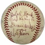 1974-75 Houston Astros Multi-Signed OAL (Feeney) Baseball & Yankees Signed OAL (Cronin) Ball - JSA