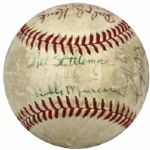 1974-75 Houston Astros Multi-Signed OAL (Feeney) Baseball & Yankees Signed OAL (Cronin) Ball - JSA