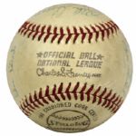 1974-75 Houston Astros Multi-Signed OAL (Feeney) Baseball & Yankees Signed OAL (Cronin) Ball - JSA