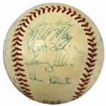 1974-75 Houston Astros Multi-Signed OAL (Feeney) Baseball & Yankees Signed OAL (Cronin) Ball - JSA