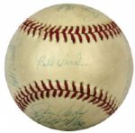 1974-75 Houston Astros Multi-Signed OAL (Feeney) Baseball & Yankees Signed OAL (Cronin) Ball - JSA