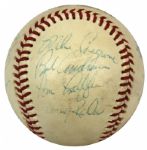 1974-75 Houston Astros Multi-Signed OAL (Feeney) Baseball & Yankees Signed OAL (Cronin) Ball - JSA