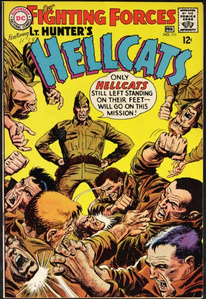 1968-70 Our Fighting Forces #111-113, 124 DC Comics (Joe Kubert Art)