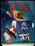 1969 St. Louis Cardinals 11" x 14 1/2" Busch Beer Promotional Advertisement In Unused State