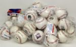 1993-97 Texas Rangers Commemorative Giveaway Baseballs - Lot of 81 With Nolan Ryan