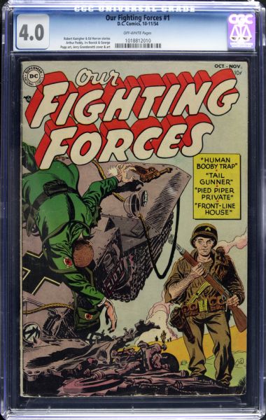  1954 Our Fighting Forces #1 DC Comics CGC Graded 4.0