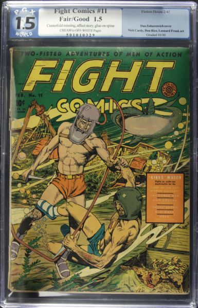 1941 Fight Comics #11 PGX Graded Fiction House 