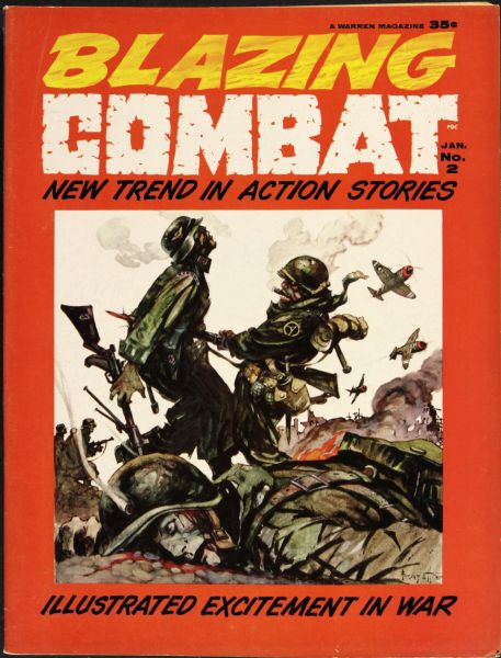 1965 Blazing Combat #2 Warren Publishing (Ungraded) Frank Frazetta Cover