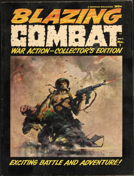 1965 Blazing Combat #1 Warren Publishing (Ungraded) Frank Frazetta Cover