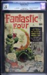1961 The Fantastic Four #1 Marvel Comics (CGC 0.5) Featuring Origin and First Appearance of The Fantastic Four and the Mole Man