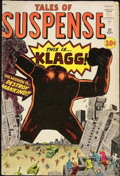 1961 Tales of Suspense #21 Atlas Comics Very Good Plus (MEARS Auction LOA) 