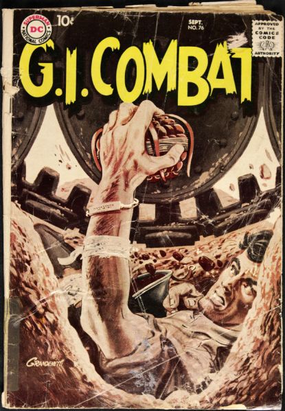 1959 G.I. Combat #76-77 & 80 DC Comics Fair to Good (MEARS Auction LOA)