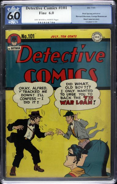 1945 Detective Comics #101 (PGX Graded 6.0)
