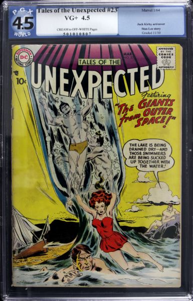 1964 Tales of the Unexpected #23 Marvel Comics (PGX 4.5 VG+) Jack Kirby Cover & Art Stan Lee Story