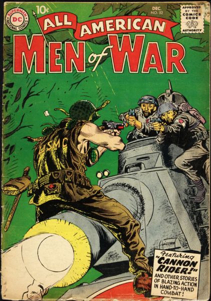 1957-58 All American Men of War #52 53 55 & 59 DC Comics VG  (MEARS Auction LOA)