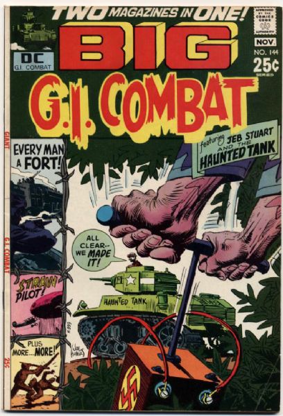 1970-71 G.I. Combat #144-145 DC Comics (Featuring Joe Kubert Cover/Art; Russ Heath, Sam Glanzman, Mort Drucker and Jerry Grandenetti Art; Bob Kanigher and Bob Haney Stories) BIG Issues
