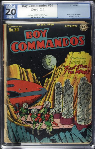 1947 Boy Commandos #20 DC Comics (PGX 2.0 Good) Curt Swan Art/Cover
