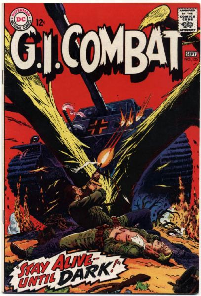 1967-70 G.I. Combat #125, 137, 139-141 DC Comics (Featuring Russ Heath and Joe Kubert Cover/Art; Bob Kanigher and Bob Haney Stories)