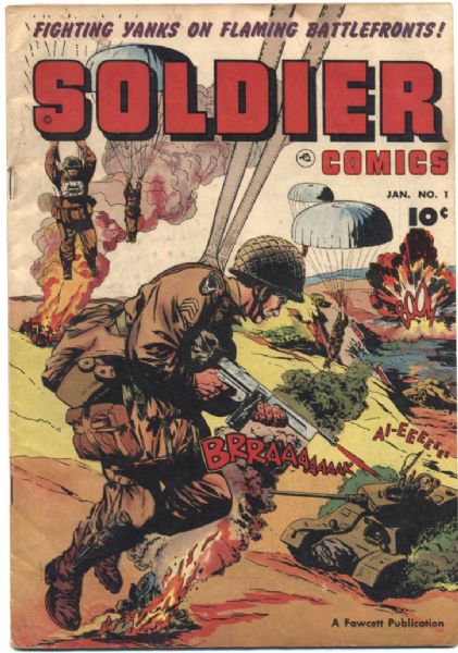 1952 Soldier Comics #1 Fawcett Publications VG+ (MEARS Auction LOA)