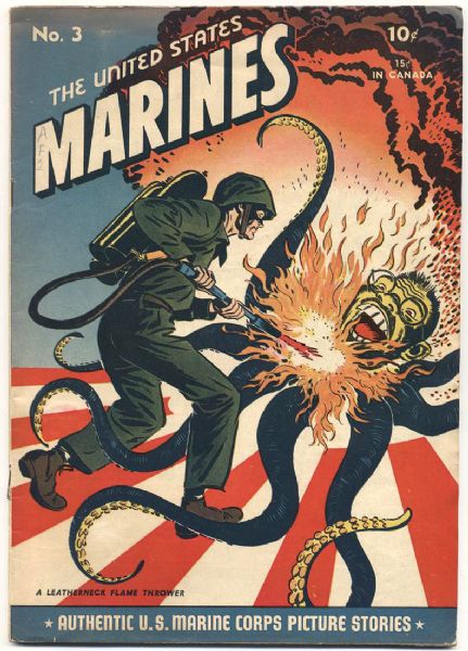 1944 The United States Marines #3 VG+ Tojo Cover (MEARS Auction LOA)