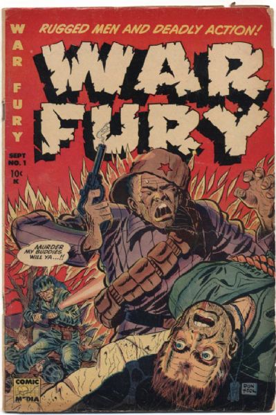 1951 War Fury #1 Comic GD (MEARS Auction LOA)