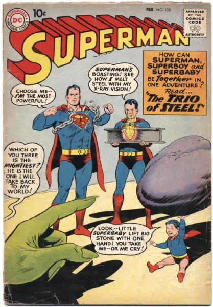 1959 Superman #135 DC Comics Very Good Second Appearance of Lori Lemaris  (MEARS Auction LOA)