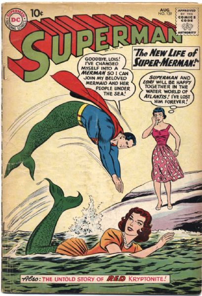 1960 Superman #139 DC Comics Very Good  (MEARS Auction LOA)