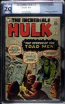 1962 Incredible Hulk #2 Marvel Comics (PGX 2.0 Good) Stan Lee Story Jack Kirby Art