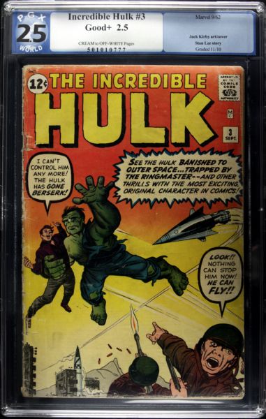 1962 Incredible Hulk #3 Marvel Comics (PGX 2.5 Good+) Stan Lee Story Jack Kirby Art