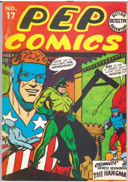 1941 Flashback #16/Pep Comics #17 1974 Reprint "Archie Publication" Featuring Irv Kovick Cover/Art; Harry Shorten and Joe Blair Stories)