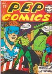 1941 Flashback #16/Pep Comics #17 1974 Reprint "Archie Publication" Featuring Irv Kovick Cover/Art; Harry Shorten and Joe Blair Stories)