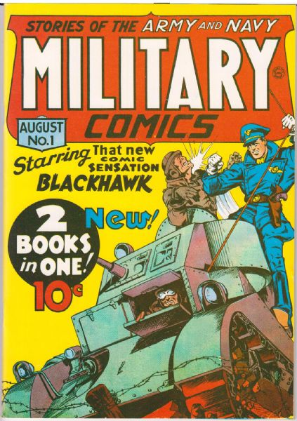 1941 Flashback #5/Military Comics #1 1973 Reprint "Quality Comics" Featuring Will Eisner Cover/Art/Story; Bob Powell Story)