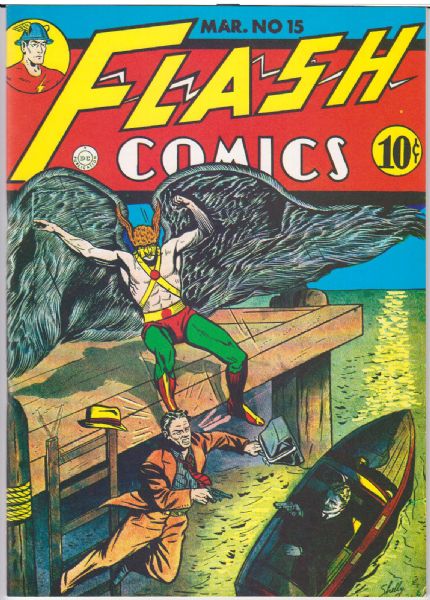 1941 Flashback #36/Flash Comics #15 1976 Reprint "DC Comics" Featuring Sheldon Moldoff Cover/Art; Gardner Fox Story)