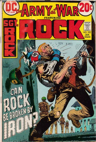 1972-73 Our Army at War Featuring Sgt. Rock #247-253 DC Comics Very Good/Fine  (MEARS Auction LOA)