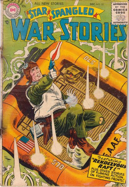 1956-57 Star Spangled War Stories #52, 53 & 55 DC Comics Good/Very Good (MEARS Auction LOA)