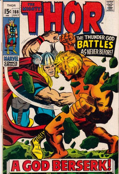 1969 The Mighty THOR Marvel Comics #161-166 Fine (MEARS Auction LOA)