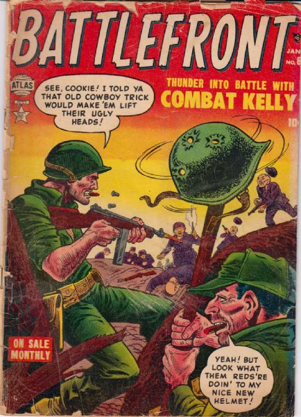 1953-57 War Comics #45, 48, Battlefront #8, 10, 22 Marvel Comics (Featuring Al Hartley, John Severin, and Joe Maneely Cover/Art; Hank Chapman and Paul Newman Stories; Russ Heath Interior Art)