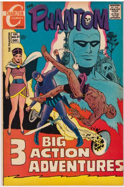 1970-71 The Phantom #41-44 Charlton Comics Fine/Very Fine (MEARS Auction LOA)