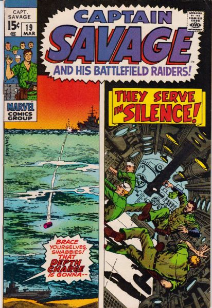 1967-70 Captain Savage & His Leatherneck Raiders #1-19 Fine/VF (MEARS Auction LOA)