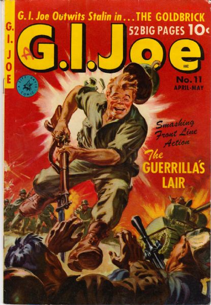 1952 G.I. Joe War Comics Golden Age Ungraded (MEARS Auction LOA) - Lot of 6