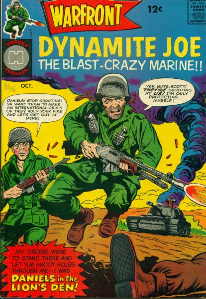 1955-67 Warfront #27, 34-39 Harvey Comics (Featuring Joe Simon, Bill Draut, and Lee Elias Cover/Art; Otto Binder and Wally Wood Stories) 