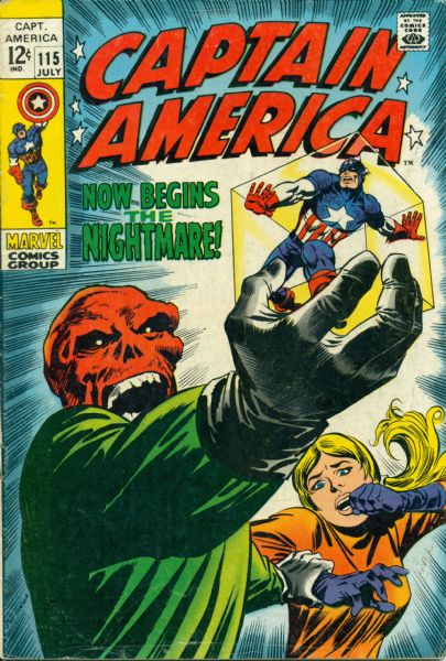 1969-70 Captain America #115 #120-122 Marvel Comics (MEARS LOA)