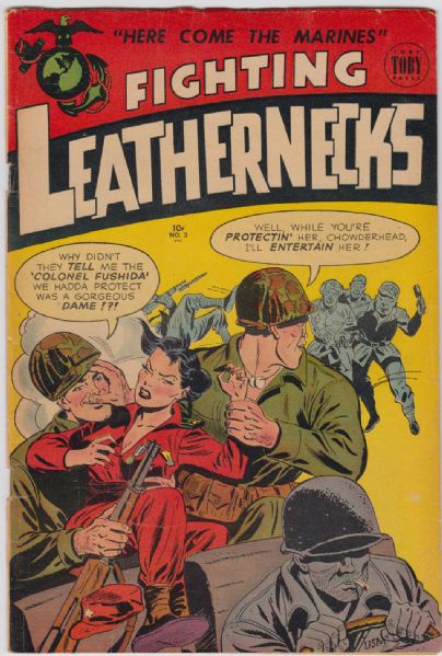 1952 Fighting Leathernecks #3-4 Toby Publications (MEARS Auction LOA) 