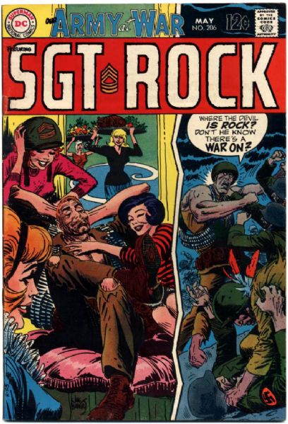 1969-71 Our Fighting Forces #206-230 DC Comics (Featuring Joe Kubert Cover/Art; Bob Kanigher and Joe Kubert Stories; Russ Heath and Sam Glanzman Interior Art)